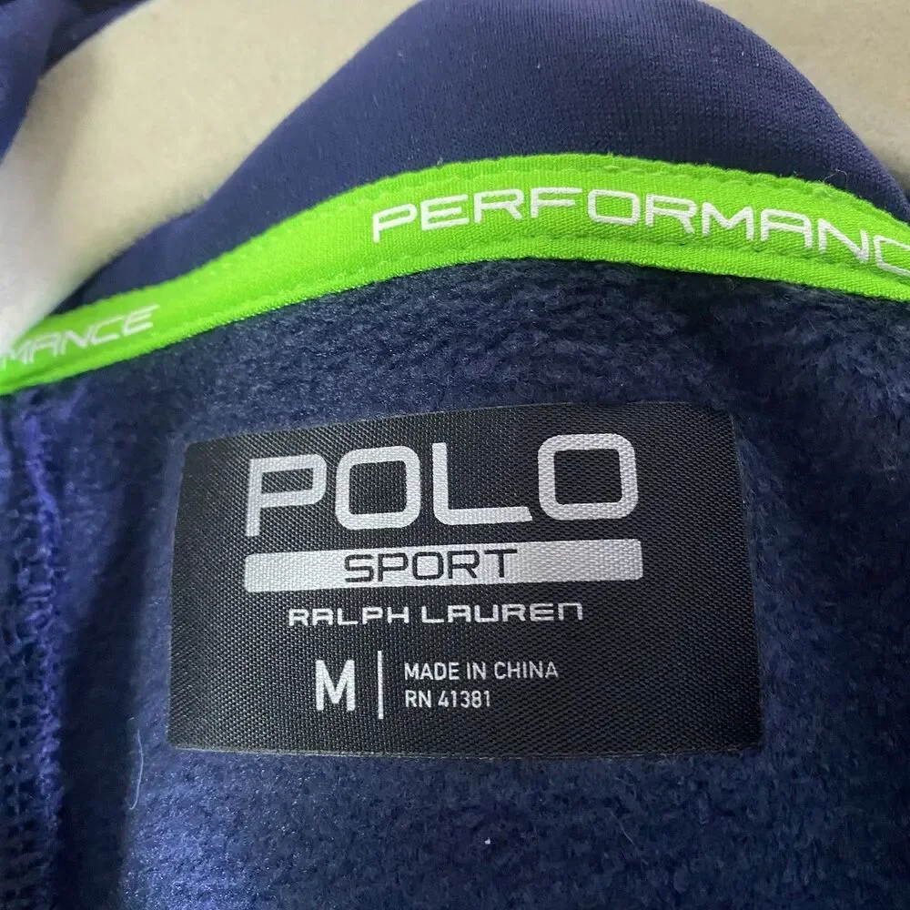 RALPH LAUREN POLO SPORT PERFORMANCE HYBRID JACKET BLUE MENS MEDIUM GOLF - Picture 7 of 14